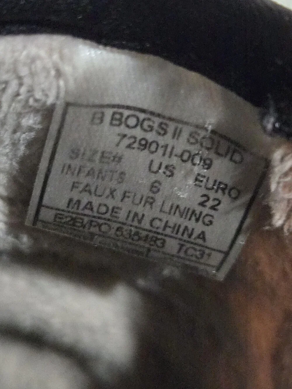 Bogs Black Waterproof Boots